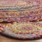 Safavieh 5 x 5 ft. Cape Cod Collection Global Round Hand Woven RugRed & Multicolor CAP211Q-5R - alternate 4